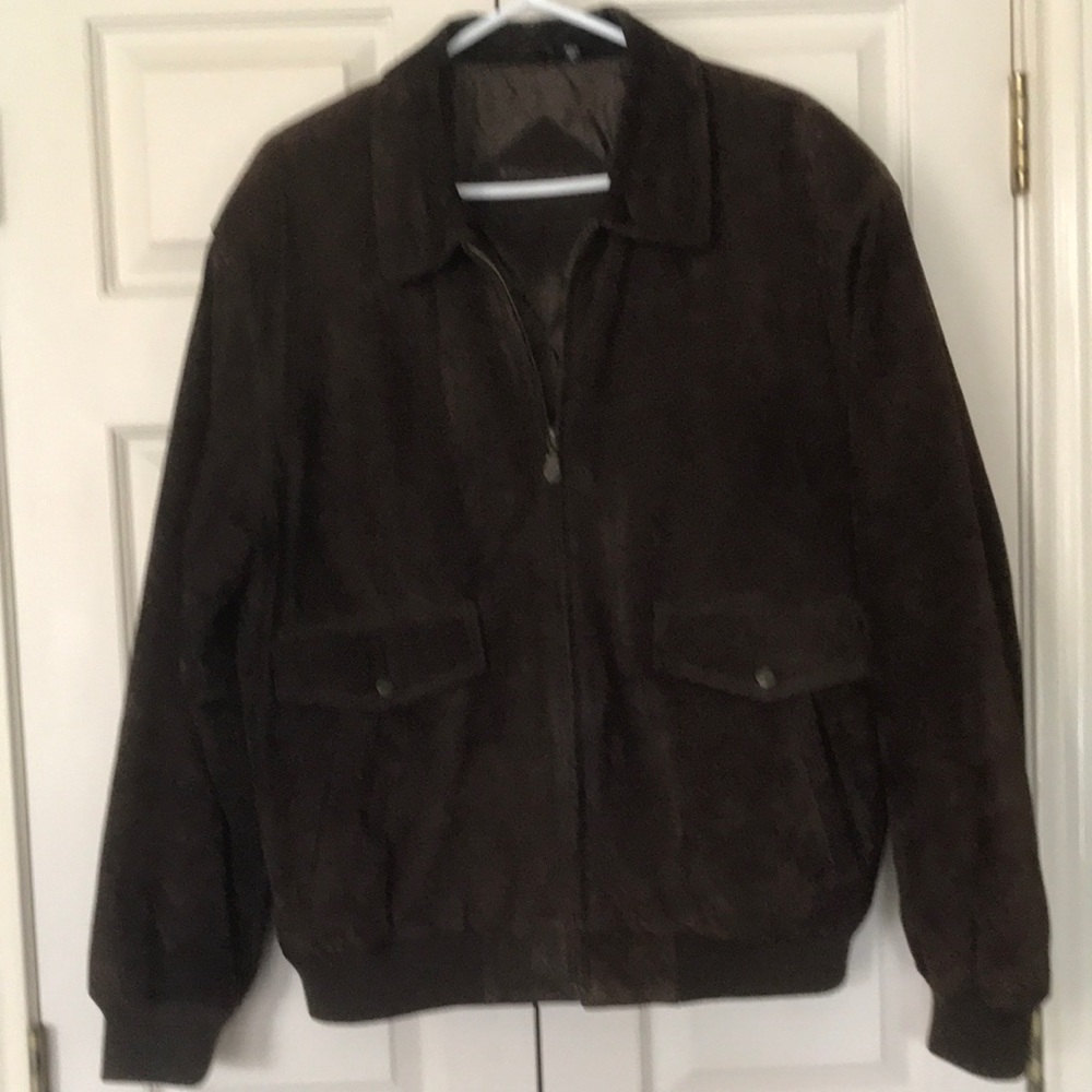 RoundTree & Yorke Suede Jacket Mens L